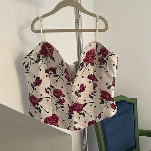 For Love and Lemons rose top in size M. Worn once